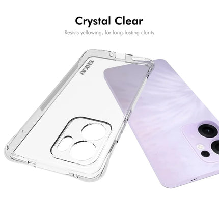 For Oppo Reno13 F 5G Clear Phone Case ENKAY HAT PRINCE Shockproof Anti-Slip TPU Cover
