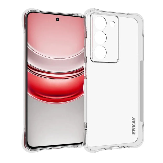 For Realme 14x 5G Clear Phone Case ENKAY HAT PRINCE Shockproof Anti-slip TPU Cover - Transparent