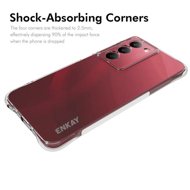 For Realme 14x 5G Clear Phone Case ENKAY HAT PRINCE Shockproof Anti-slip TPU Cover