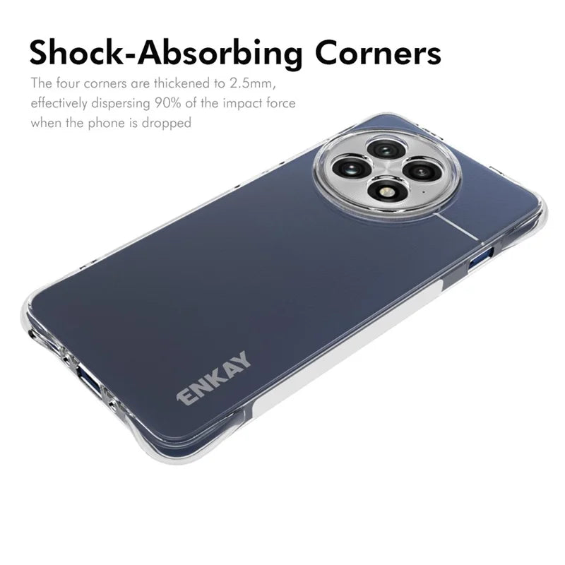 ShopCaseCart Stand Cover OnePlus Ace 5 Pro 5G / OnePlus Ace 5 5G Clear Phone Protective cover ENKAY HAT PRINCE Impact-resistant Anti-slip TPU Guard