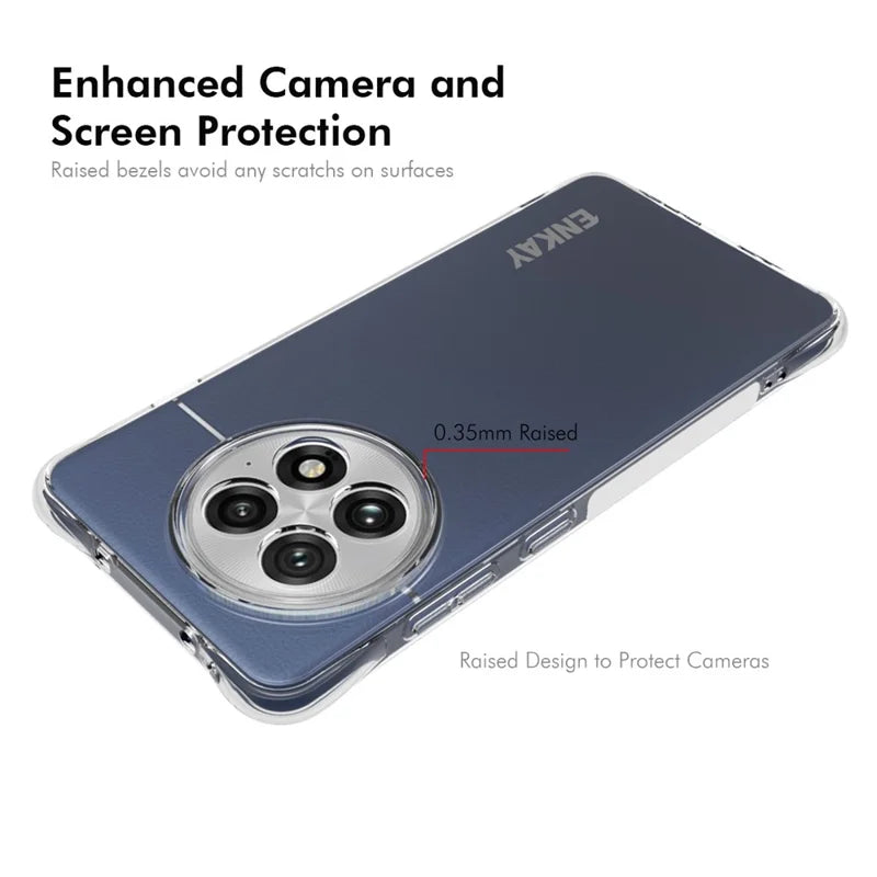 ShopCaseCart Stand Cover OnePlus Ace 5 Pro 5G / OnePlus Ace 5 5G Clear Phone Protective cover ENKAY HAT PRINCE Impact-resistant Anti-slip TPU Guard