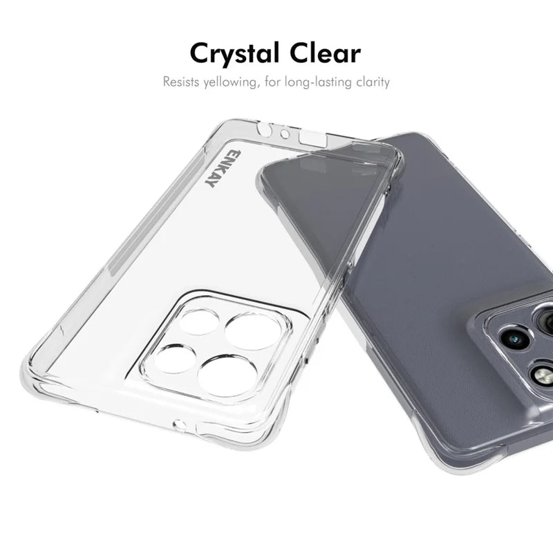 ShopCaseCart Stand Cover Motorola Moto G Power (2025) Clear Phone Protective cover ENKAY HAT PRINCE Impact-resistant Anti-slip TPU Guard