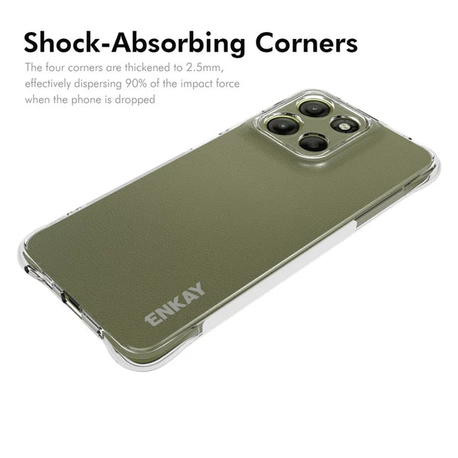 For Motorola Moto G15 4G Clear Phone Case ENKAY HAT PRINCE Shockproof Anti-slip TPU Cover