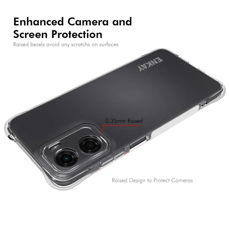 ShopCaseCart Stand Cover Motorola Moto G05 4G Clear Phone Protective cover ENKAY HAT PRINCE Impact-resistant Anti-slip TPU Guard