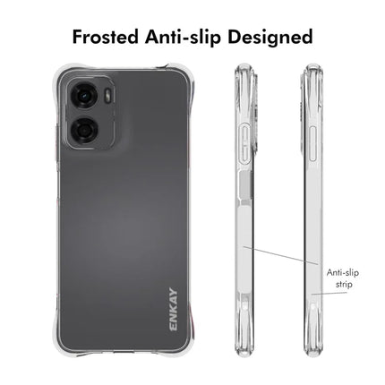 For Motorola Moto G05 4G Clear Phone Case ENKAY HAT PRINCE Shockproof Anti-slip TPU Cover