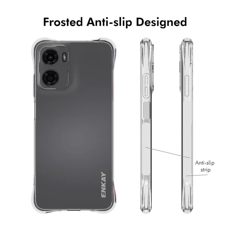 ShopCaseCart Stand Cover Motorola Moto G05 4G Clear Phone Protective cover ENKAY HAT PRINCE Impact-resistant Anti-slip TPU Guard