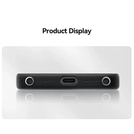 PYNANA PN-16L2 For iPhone 16 Pro Case Compatible with MagSafe Crystal Ring Kickstand PU Leather PC Cover