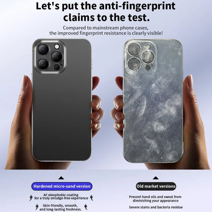 For iPhone 16 Pro Case Transparent Matte Hard PC Mobile Phone Cover