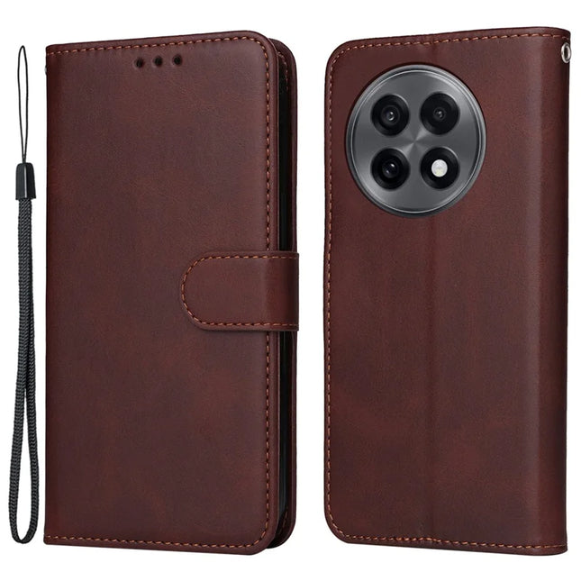 Wallet Case for OnePlus 13R 5G / Ace 5 5G / Ace 5 Pro 5G Leather Phone Cover - Brown