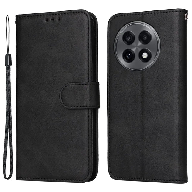 Wallet Case for OnePlus 13R 5G / Ace 5 5G / Ace 5 Pro 5G Leather Phone Cover - Black