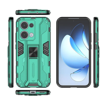 For Oppo Reno13 5G (Global) Case PC + TPU Shockproof Phone Cover with Kickstand