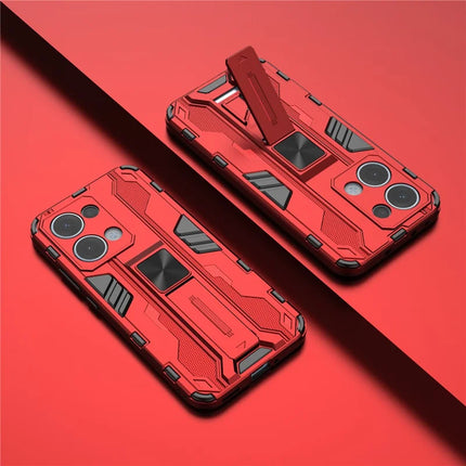 For Oppo Reno13 5G (Global) Case PC + TPU Shockproof Phone Cover with Kickstand