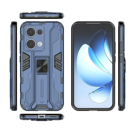 For Oppo Reno13 5G (Global) Case PC + TPU Shockproof Phone Cover with Kickstand