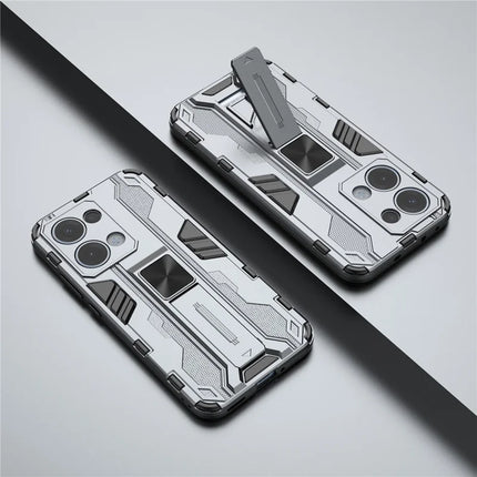 For Oppo Reno13 5G (Global) Case PC + TPU Shockproof Phone Cover with Kickstand