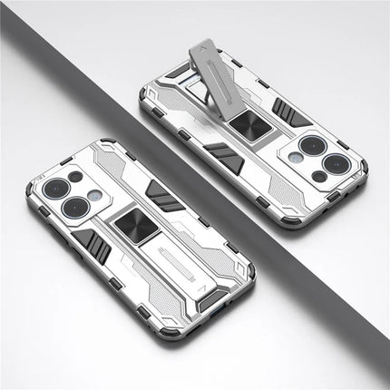 For Oppo Reno13 5G (Global) Case PC + TPU Shockproof Phone Cover with Kickstand