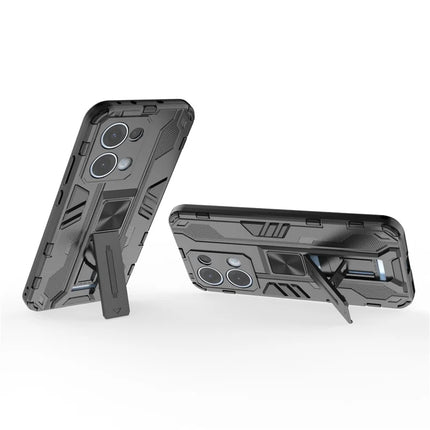 For Oppo Reno13 5G (Global) Case PC + TPU Shockproof Phone Cover with Kickstand