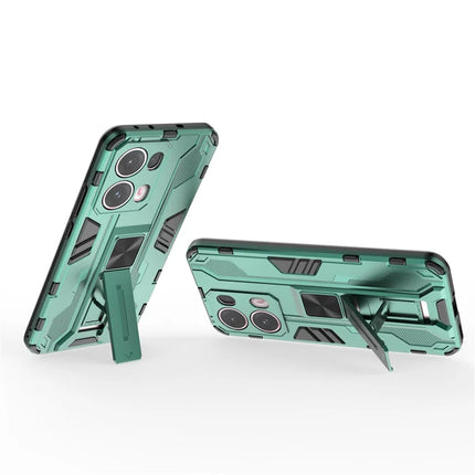For Oppo Reno13 Pro 5G Case PC + TPU Shockproof Phone Cover with Kickstand
