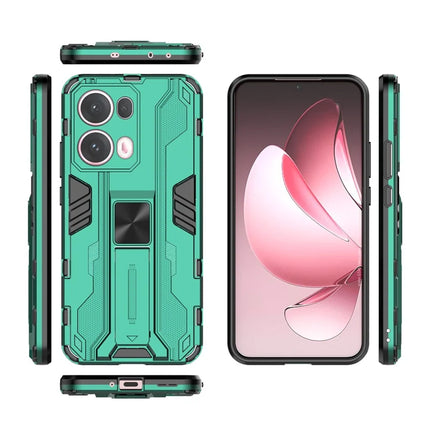 For Oppo Reno13 Pro 5G Case PC + TPU Shockproof Phone Cover with Kickstand