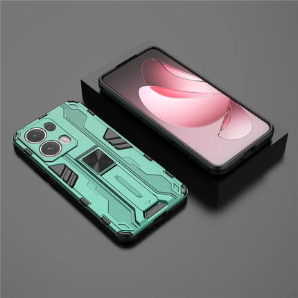 For Oppo Reno13 Pro 5G Case PC + TPU Shockproof Phone Cover with Kickstand