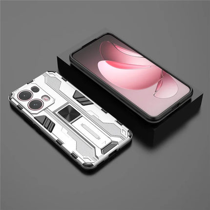 For Oppo Reno13 Pro 5G Case PC + TPU Shockproof Phone Cover with Kickstand