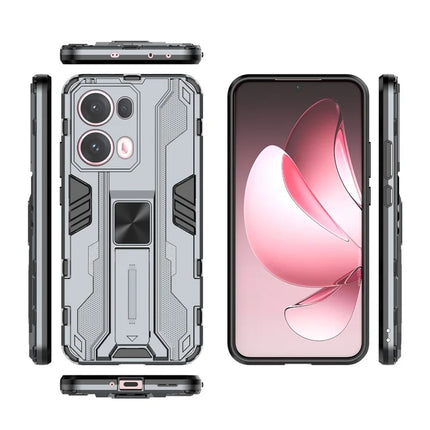 For Oppo Reno13 Pro 5G Case PC + TPU Shockproof Phone Cover with Kickstand