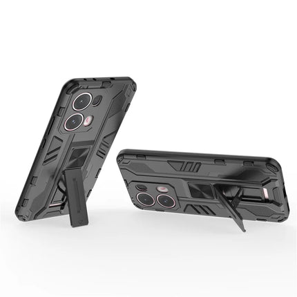 For Oppo Reno13 Pro 5G Case PC + TPU Shockproof Phone Cover with Kickstand