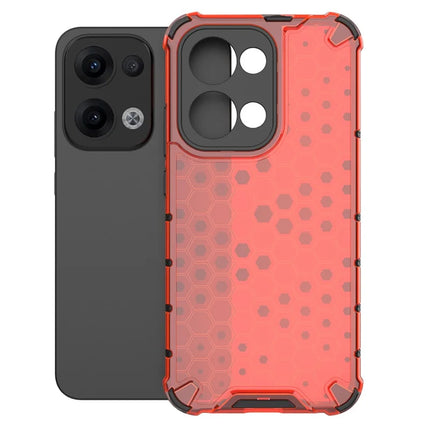 For Oppo Reno13 Pro 5G Case PC + TPU Phone Cover Honeycomb Shape