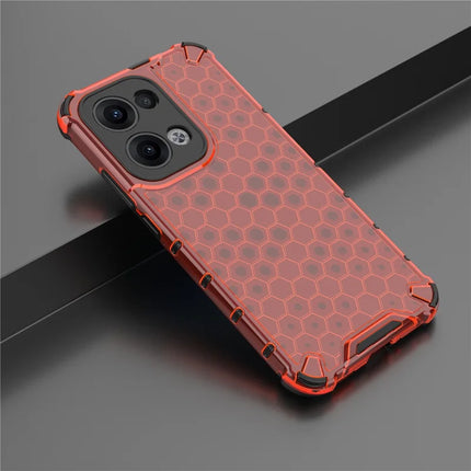 For Oppo Reno13 Pro 5G Case PC + TPU Phone Cover Honeycomb Shape