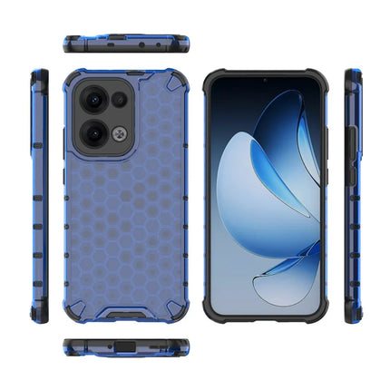 For Oppo Reno13 Pro 5G Case PC + TPU Phone Cover Honeycomb Shape