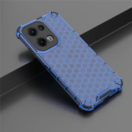 For Oppo Reno13 Pro 5G Case PC + TPU Phone Cover Honeycomb Shape