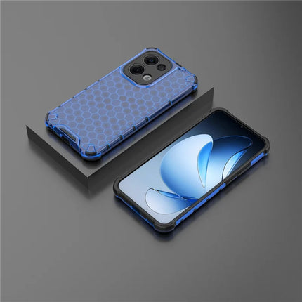 For Oppo Reno13 Pro 5G Case PC + TPU Phone Cover Honeycomb Shape