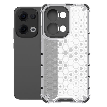 For Oppo Reno13 Pro 5G Case PC + TPU Phone Cover Honeycomb Shape