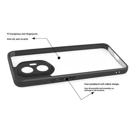 For Honor 300 Case Shockproof PC + TPU Clear Back Phone Cover
