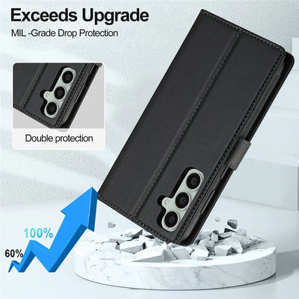 LC.IMEEKE L2 Series for Samsung Galaxy A56 5G Case PU Leather Wallet Detachable Magnetic Phone Cover