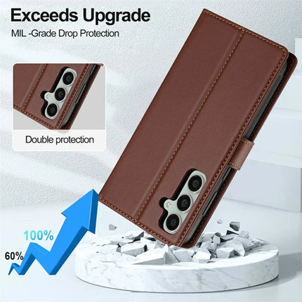 LC.IMEEKE L2 Series for Samsung Galaxy A56 5G Case PU Leather Wallet Detachable Magnetic Phone Cover