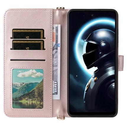 Wallet Phone Case for HMD Pulse Pro  /  Pulse+  /  Pulse Leather Phone Cover with Shoulder Strap