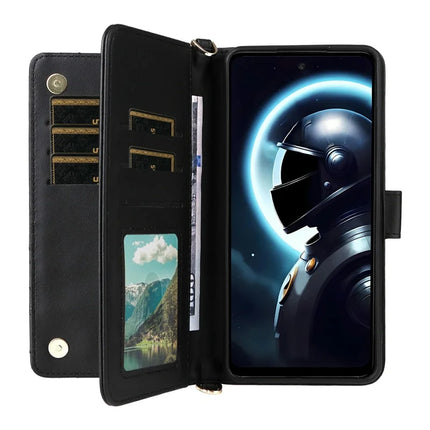 Wallet Phone Case for HMD Pulse Pro  /  Pulse+  /  Pulse Leather Phone Cover with Shoulder Strap