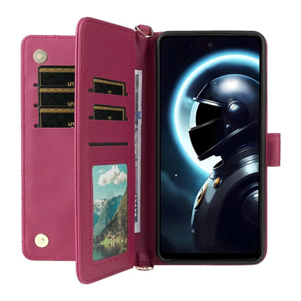 Wallet Phone Case for HMD Pulse Pro  /  Pulse+  /  Pulse Leather Phone Cover with Shoulder Strap