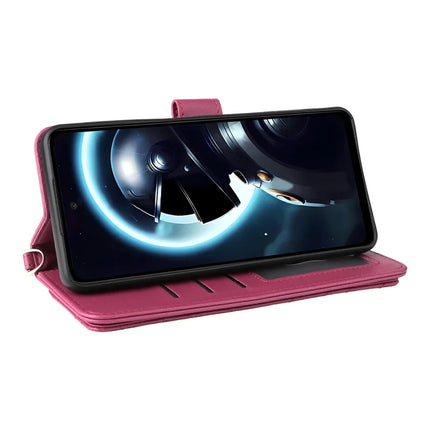 Wallet Phone Case for HMD Pulse Pro  /  Pulse+  /  Pulse Leather Phone Cover with Shoulder Strap