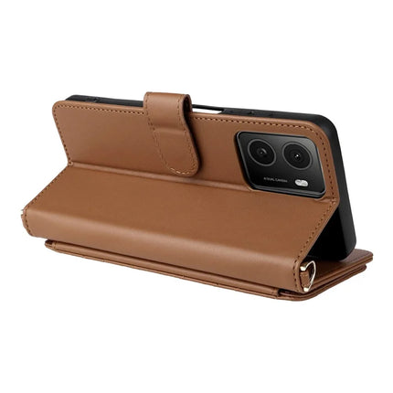 Wallet Phone Case for HMD Pulse Pro  /  Pulse+  /  Pulse Leather Phone Cover with Shoulder Strap