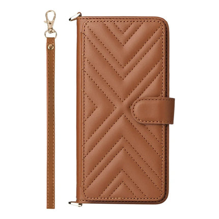 Wallet Phone Case for HMD Pulse Pro  /  Pulse+  /  Pulse Leather Phone Cover with Shoulder Strap