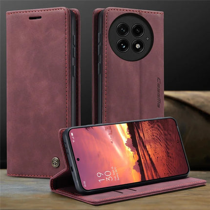 For OnePlus 13 Wallet Case CASEME 013 Series PU Leather Phone Cover Stand