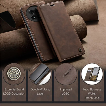 For OnePlus 13 Wallet Case CASEME 013 Series PU Leather Phone Cover Stand