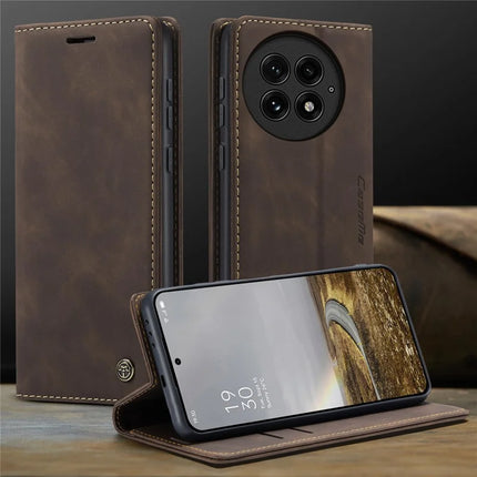 For OnePlus 13 Wallet Case CASEME 013 Series PU Leather Phone Cover Stand