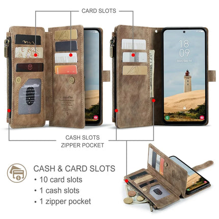 For Samsung Galaxy A36 5G Wallet Case CASEME C30 Leather Phone Cover with 10 Card Holder Zipper Pocket
