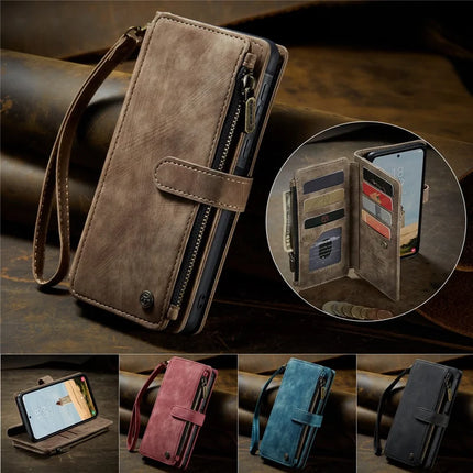 For Samsung Galaxy A36 5G Wallet Case CASEME C30 Leather Phone Cover with 10 Card Holder Zipper Pocket