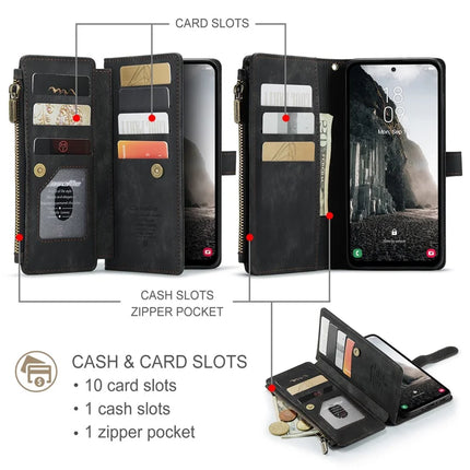 For Samsung Galaxy A36 5G Wallet Case CASEME C30 Leather Phone Cover with 10 Card Holder Zipper Pocket