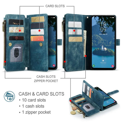 For Samsung Galaxy A36 5G Wallet Case CASEME C30 Leather Phone Cover with 10 Card Holder Zipper Pocket