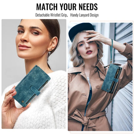 For Samsung Galaxy A56 5G Wallet Case CASEME C30 Leather Phone Cover with 10 Card Holder Zipper Pocket
