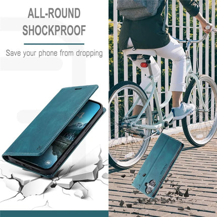 For iPhone 16 Plus Wallet Case AUTSPACE A01 Leather Stand Cover with RFID Blocking Card Holder